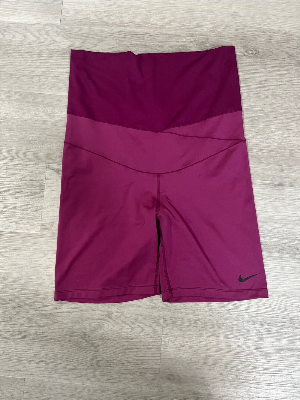 Nike Women's maternity Maroon & Plum Bike Shorts